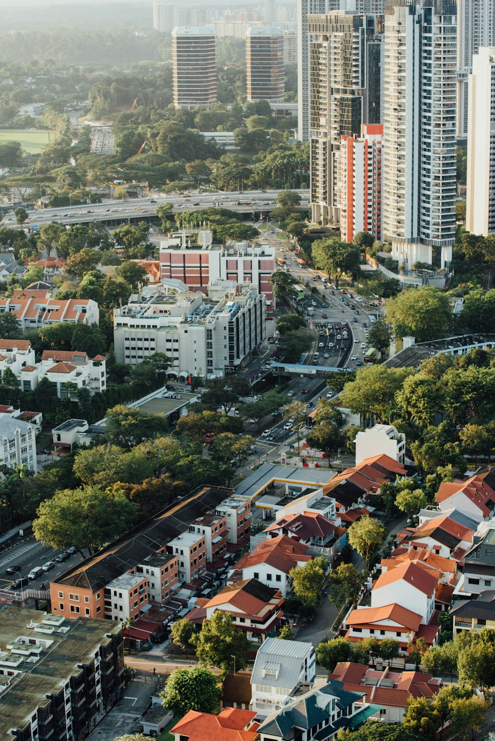 aerial photography of the city during day