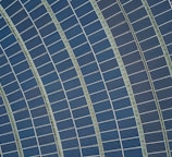 blue solar panel lot