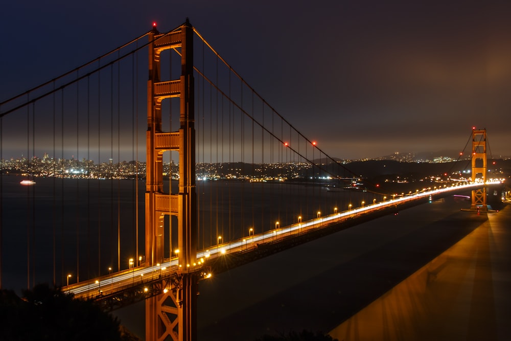 architectural photography of San Francisco bridge