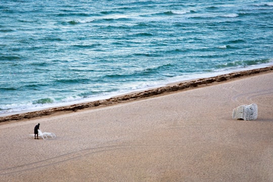 man on white sand in Miami United States