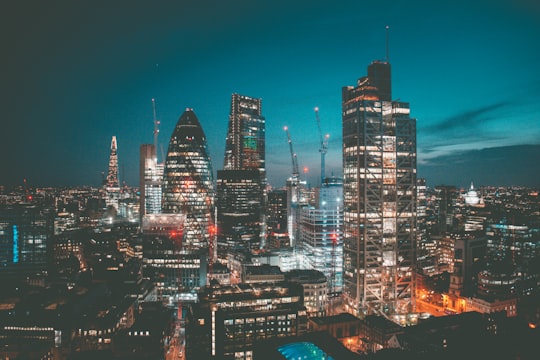 high-angle photo of city skyline in London United Kingdom