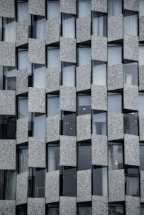 gray and black architectural design