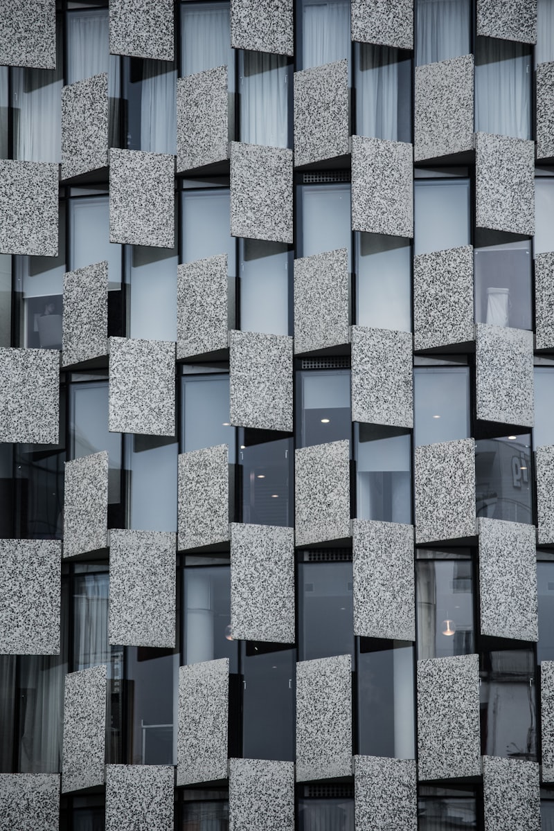 Façade d'architecture moderne