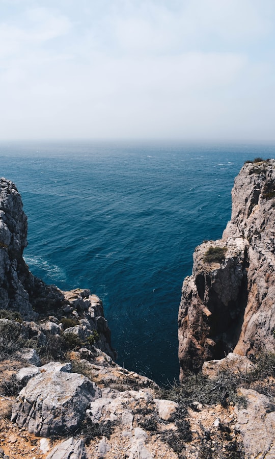photography of sea and landscape in Cabo de Sao Vicente Portugal