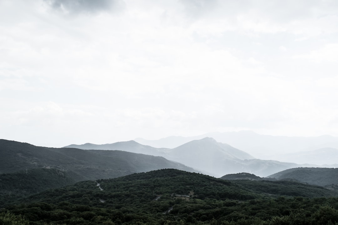 landscape photo of foggy mountains