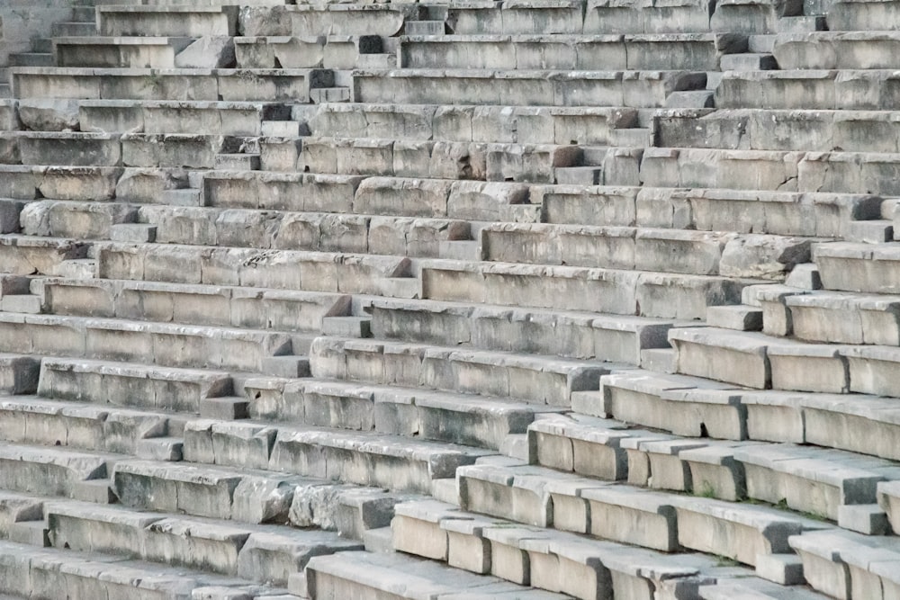 gray concrete stairs