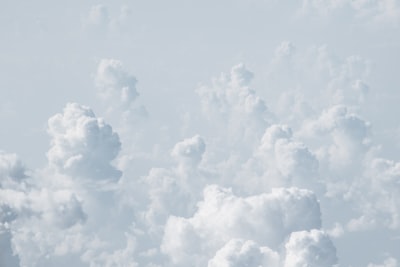 white cloudy sky peaceful teams background