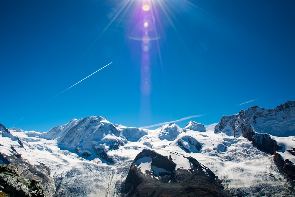 landscape photography of snow mountain