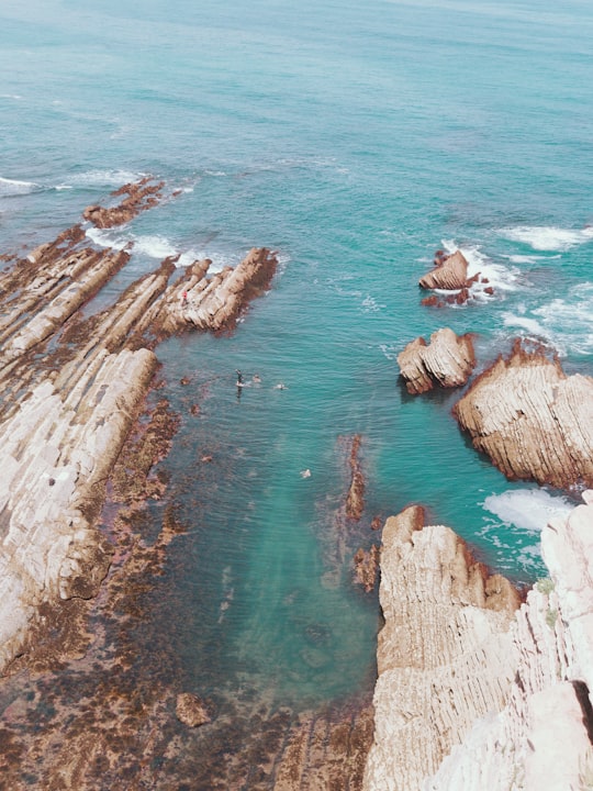 photo of Zumaia Cliff near Paseo de Eduardo Chillida