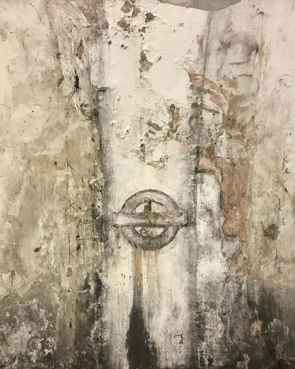 Old corroded pipe valve showing wear