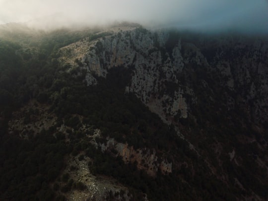 white rock mountain in San Giovanni a Piro Italy