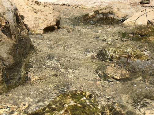 A serene water filter showcasing natural minerals.