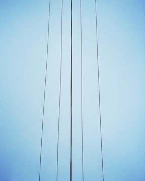 Minimalist sketch showing intersecting property lines with numeric annotations in electric blue.