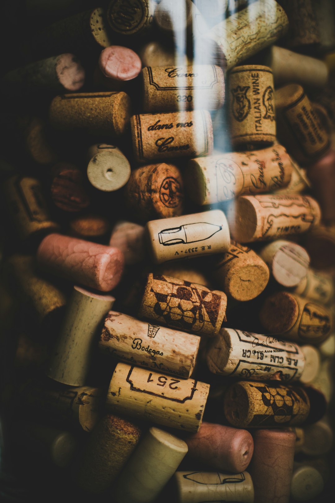 Beautiful textures of cork stoppers caught my interest and I just had to take this shot. Picture was taken next to a window, natural daylight looks brilliant to me.