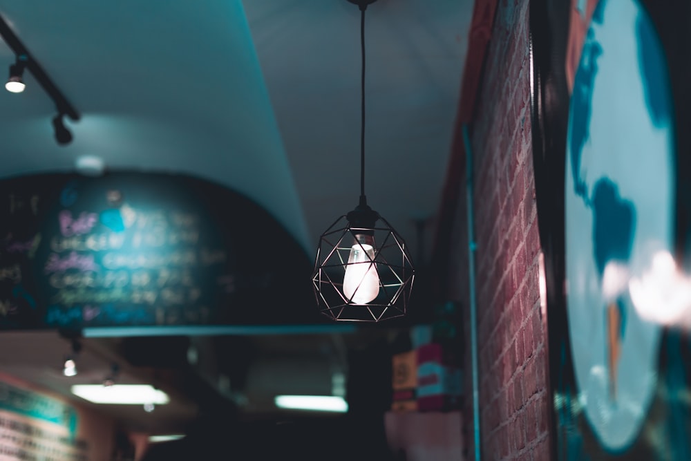 white pendant lamp