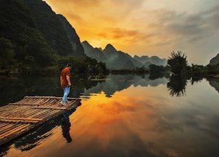 bamboo raft