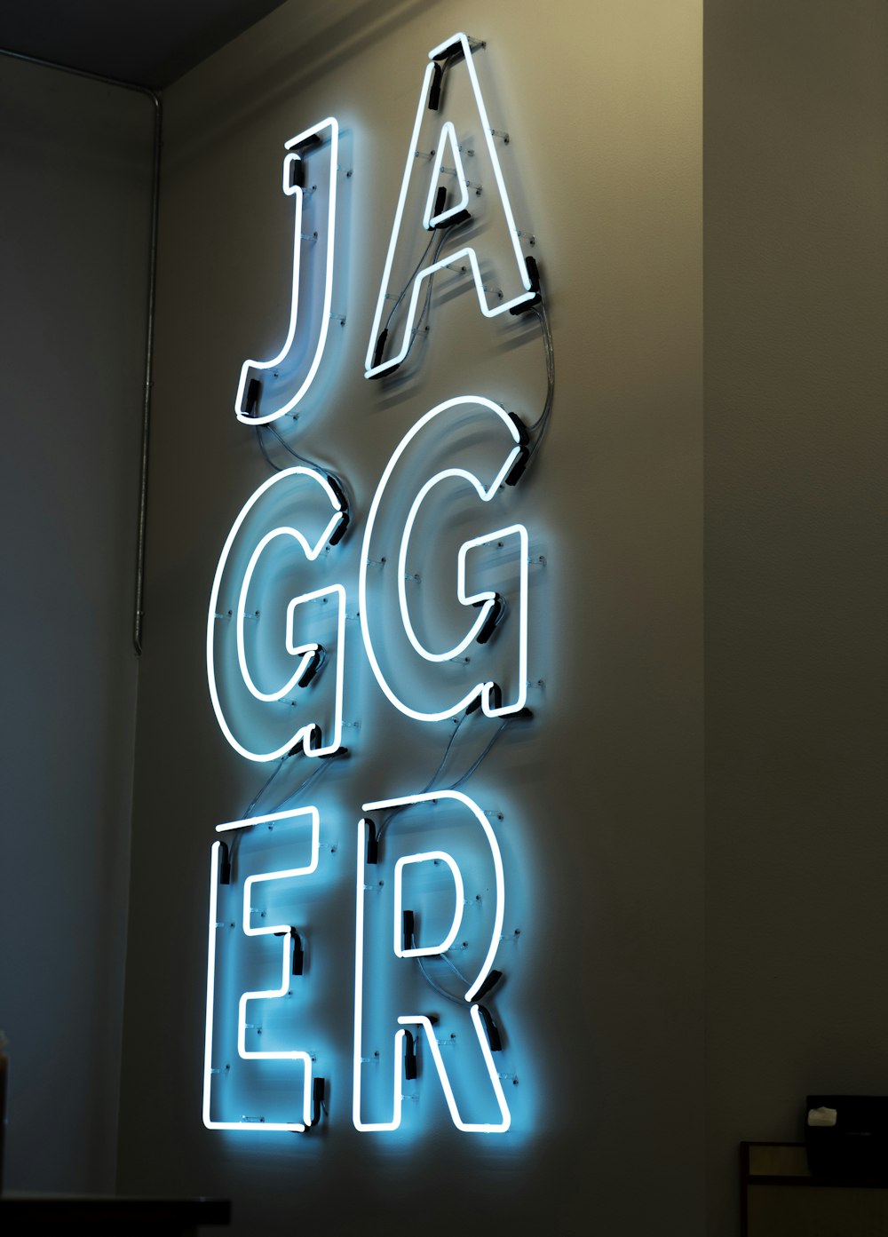 Sinalização de luz de néon Jagger