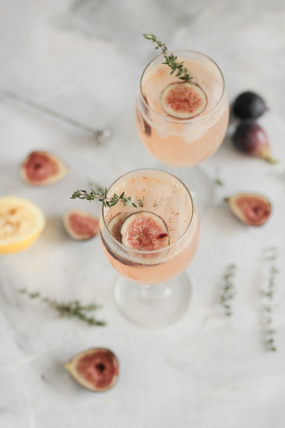 selective focus photography of wine glasses