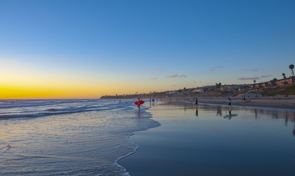 person standing on seashore