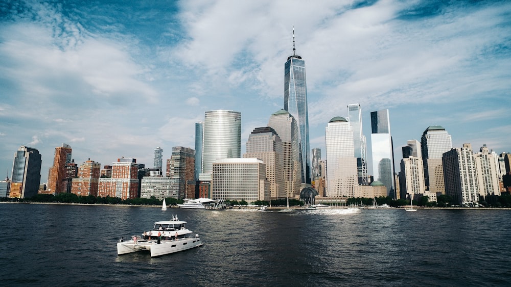 Freedom Tower under blue and white sky during daytime