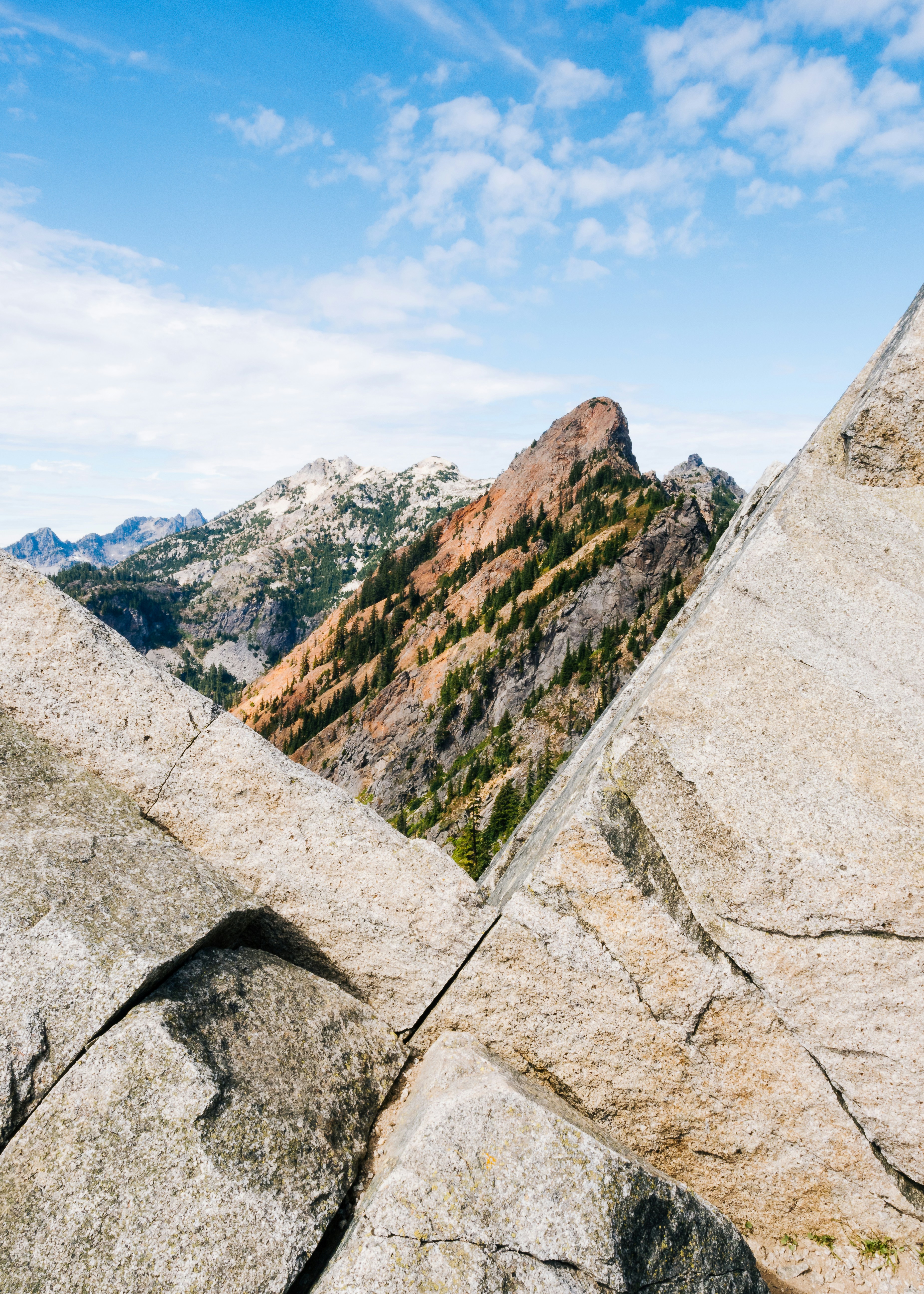 View of Red Mountain while on the way to Kendall Katwalk in Snoqualmie Pass, WA.