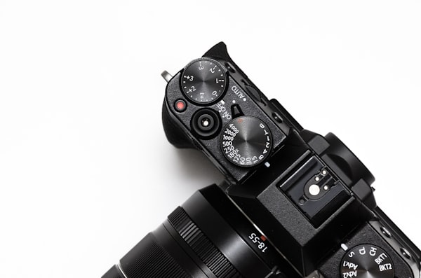 Detail einer DSLR-Kamera