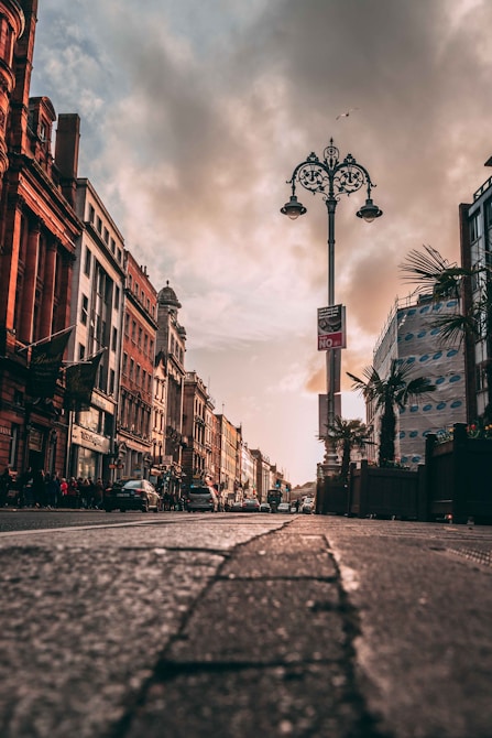 low angle photography of pavement