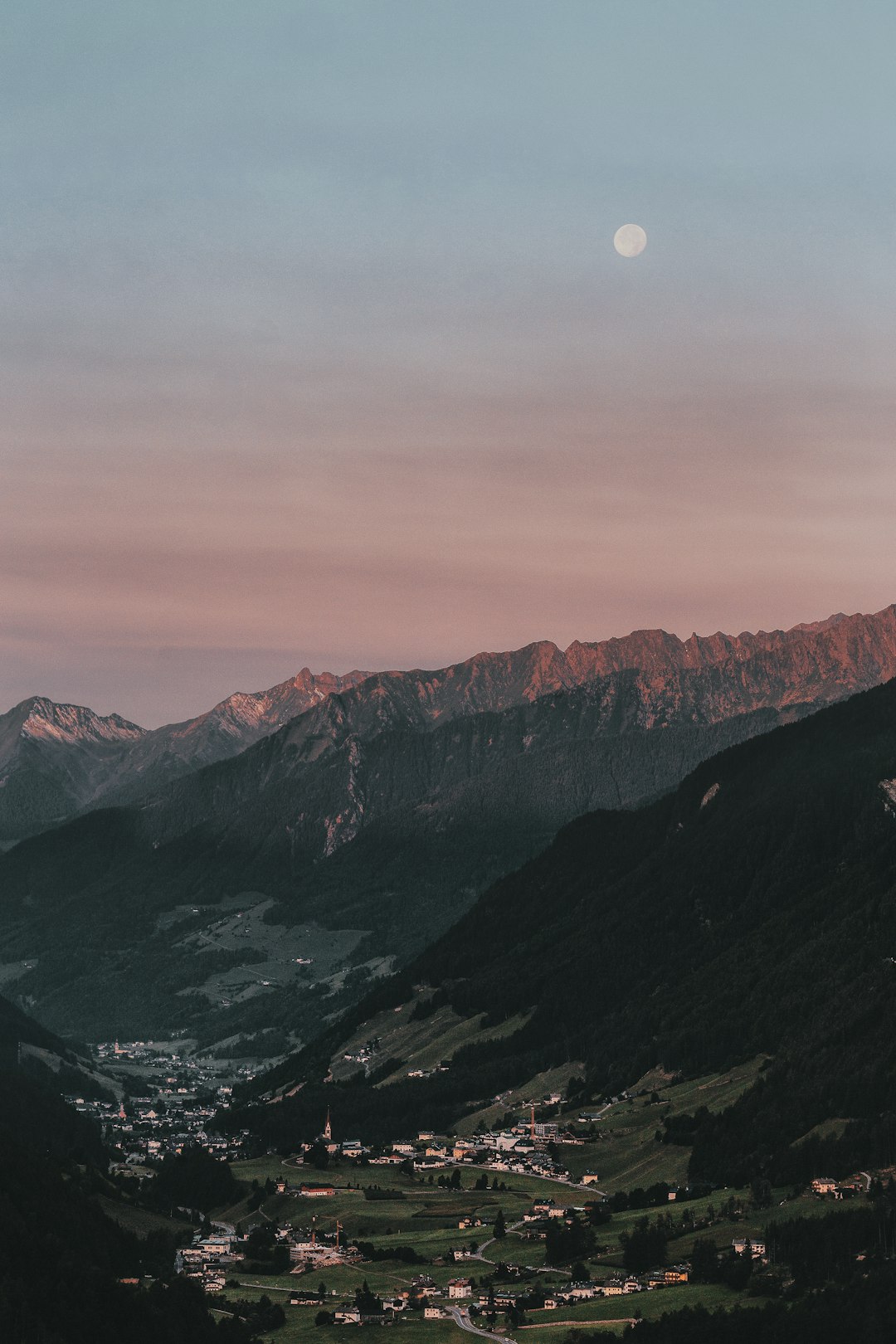 aerial photography of mountain