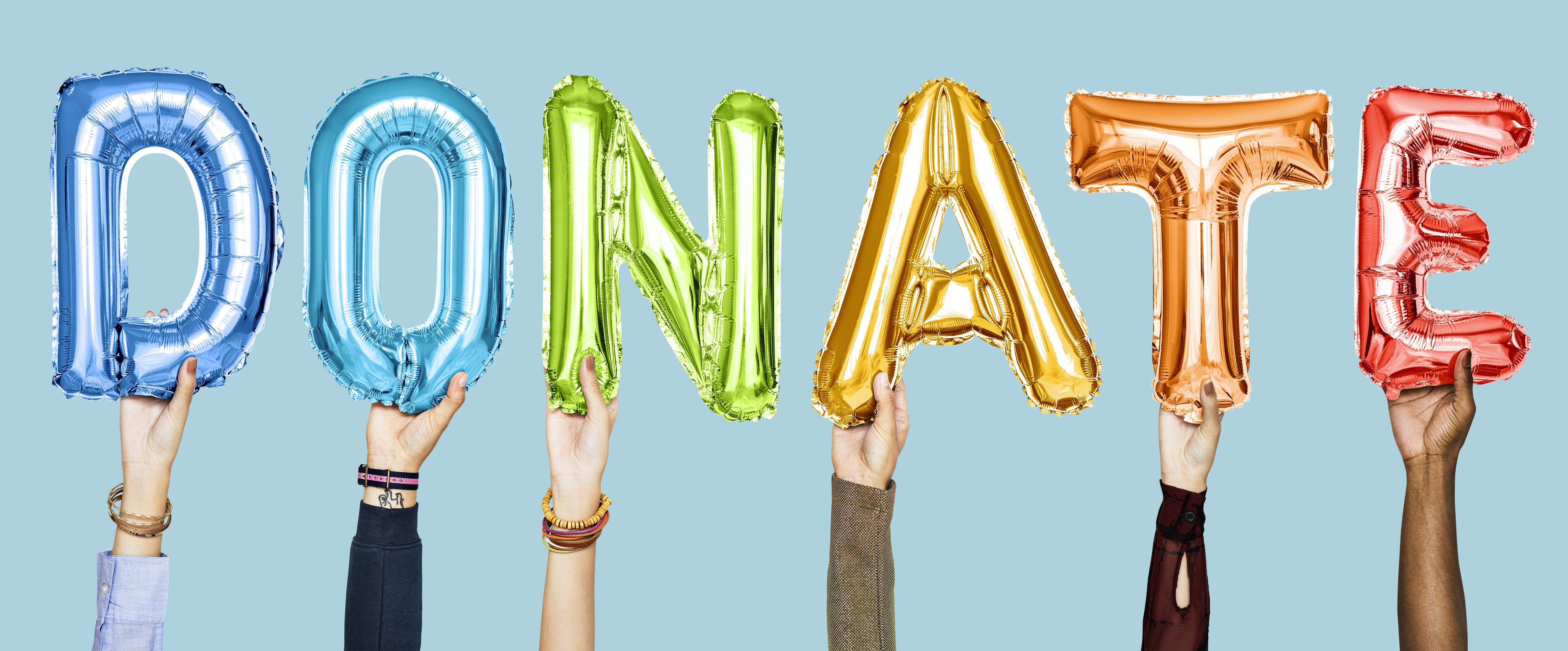 Donate mylar balloon decors