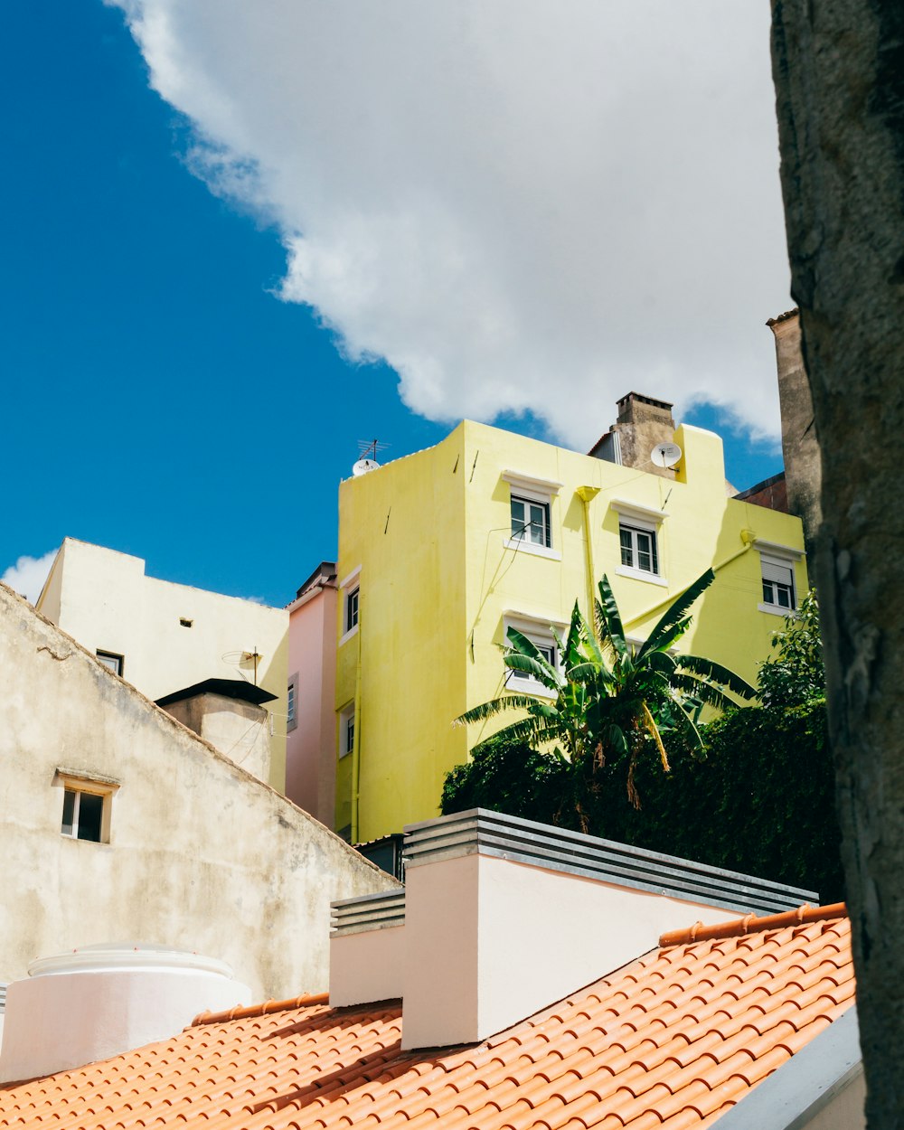 white and yellow house during daytime