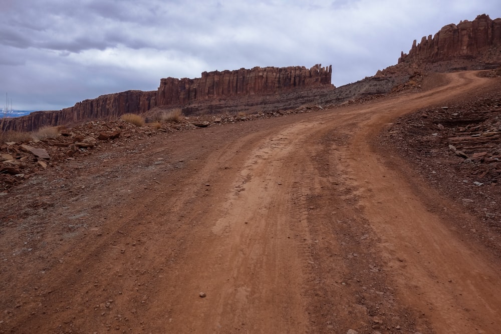 brown rocky mountain under white sky during daytime