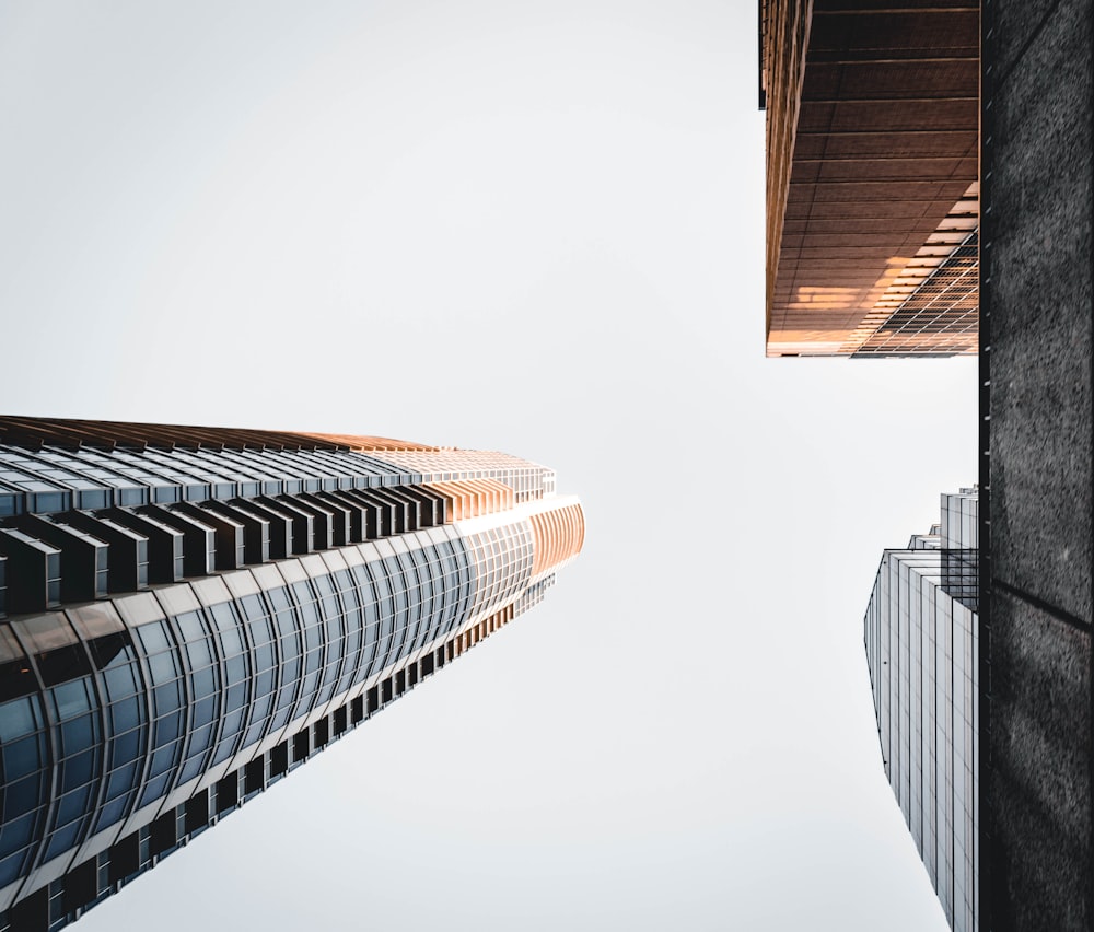 low angle photography of high-rise building