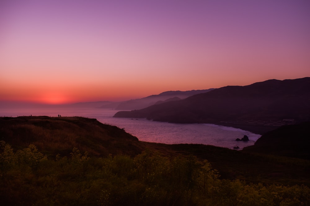 landscape view during golden hour