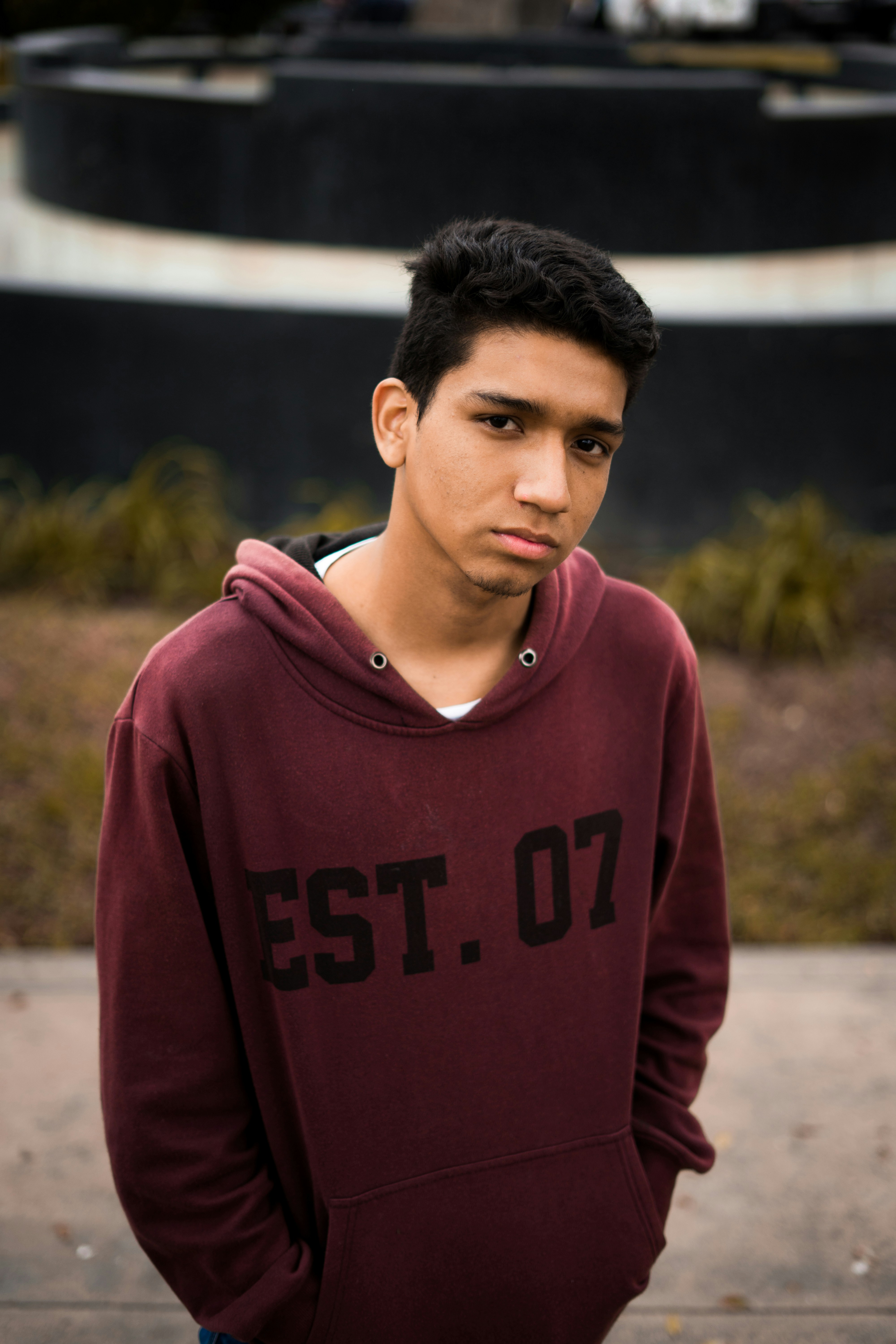 maroon pullover
