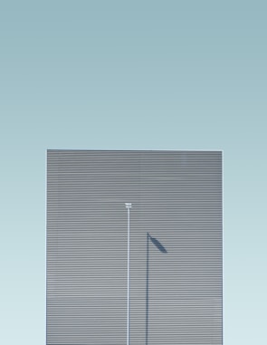 A minimalist urban landscape with soft shadows and muted colors.