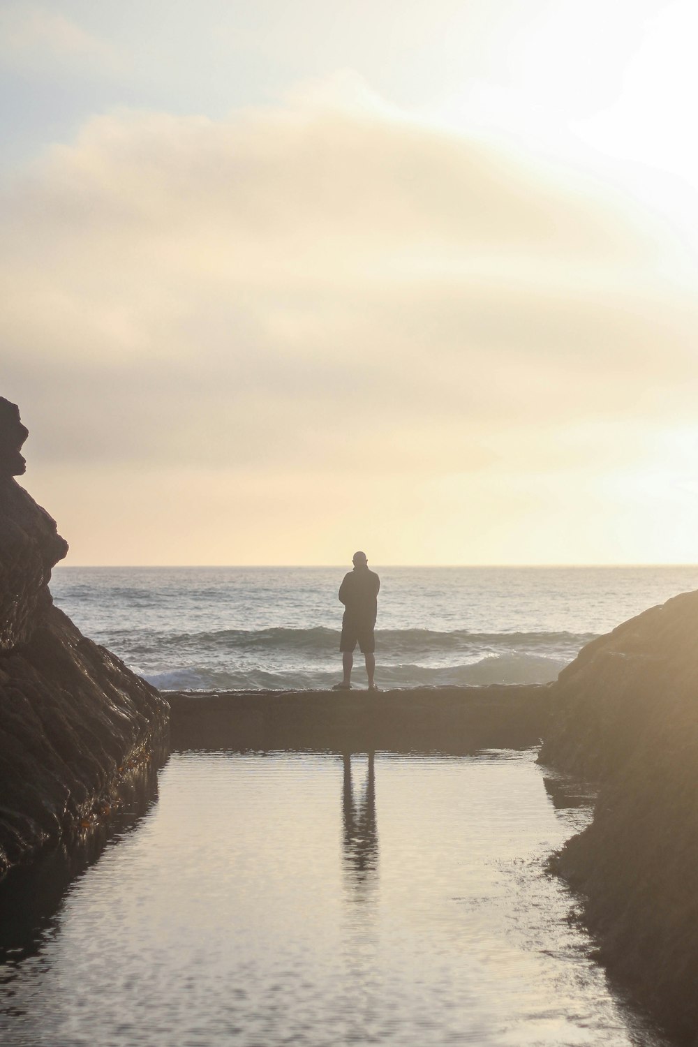 silhouette of man