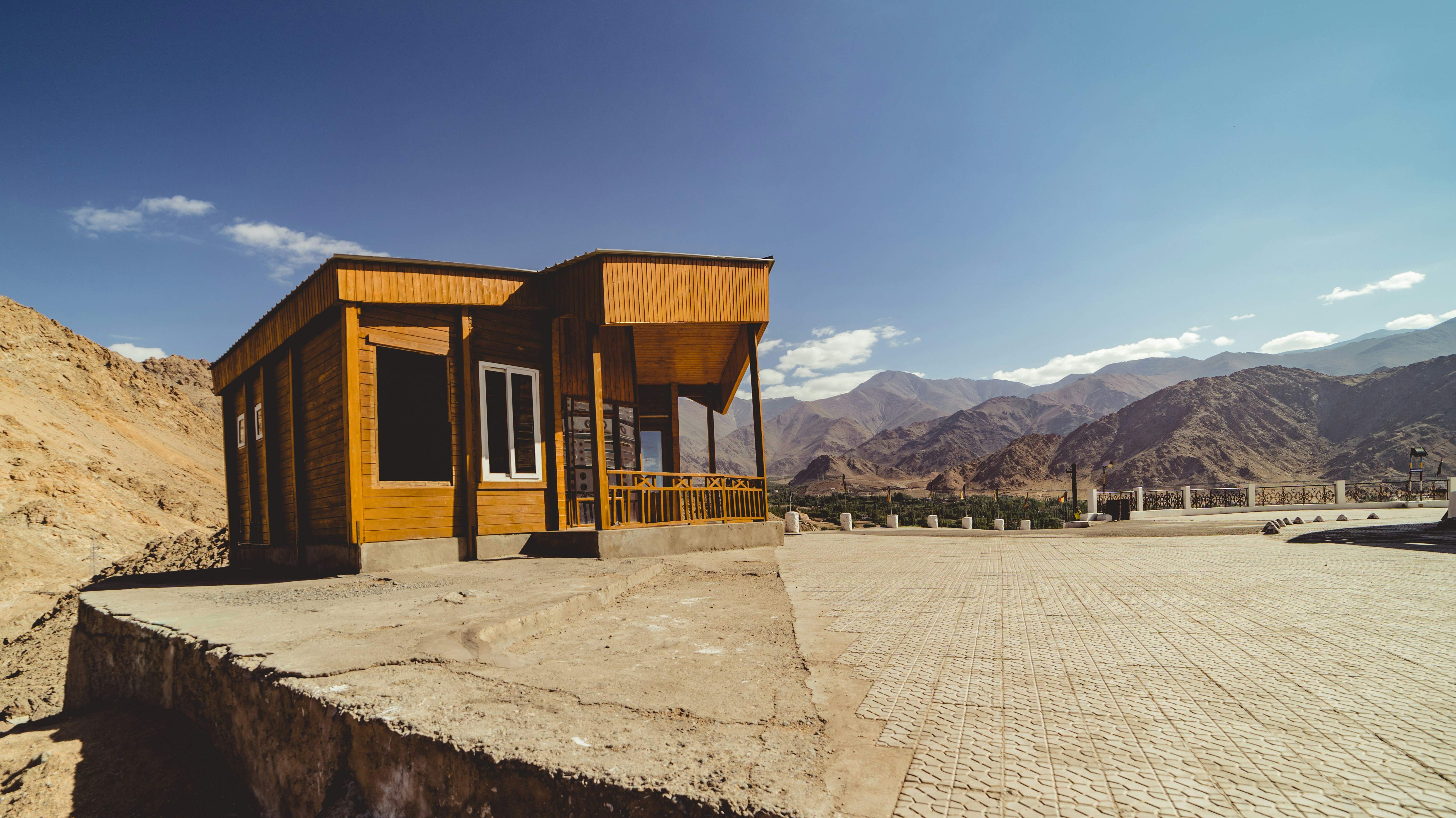 A random house on the back side of Shanti Stupa