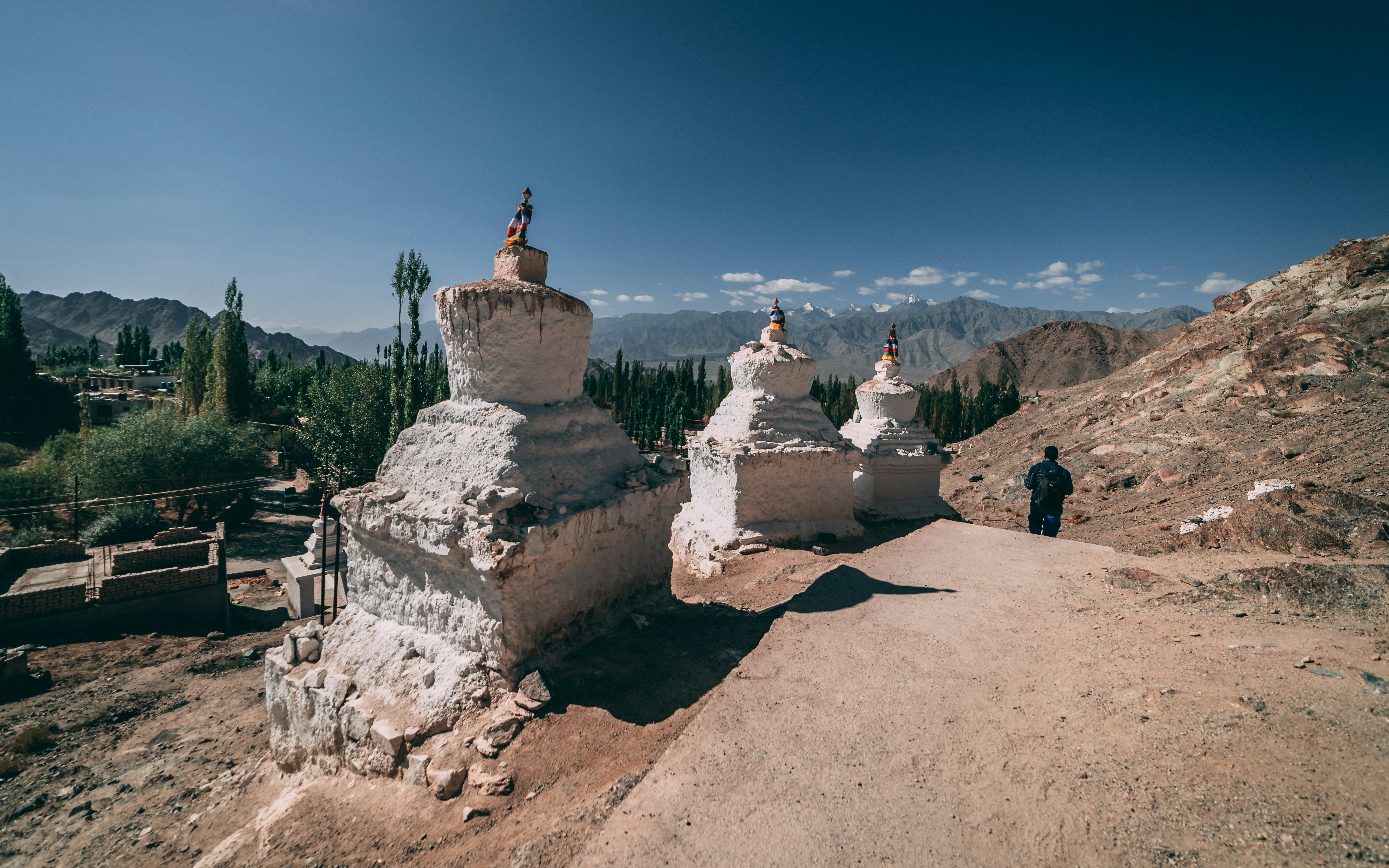 Stok Kangri’s on our way back from Shanti Stupa