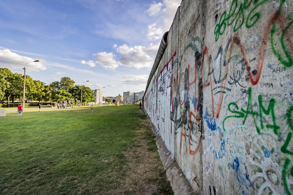 vandalism on wall