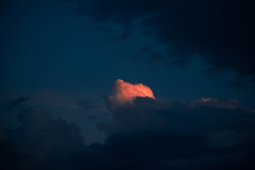 white clouds under blue sky