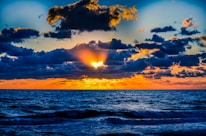 coucher de soleil hypnotique sur la Rochelle
