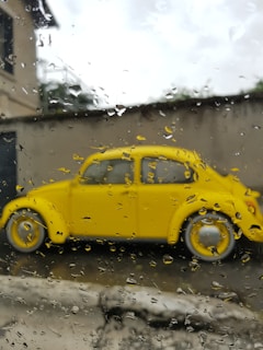 yellow Volkswagen Beetle