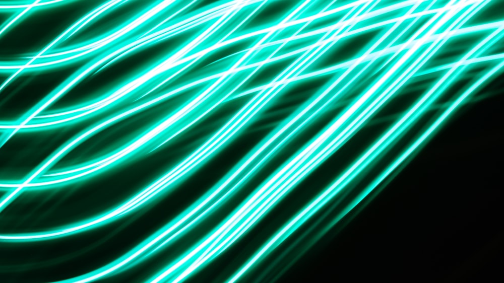 illustrazione della luce al neon verde