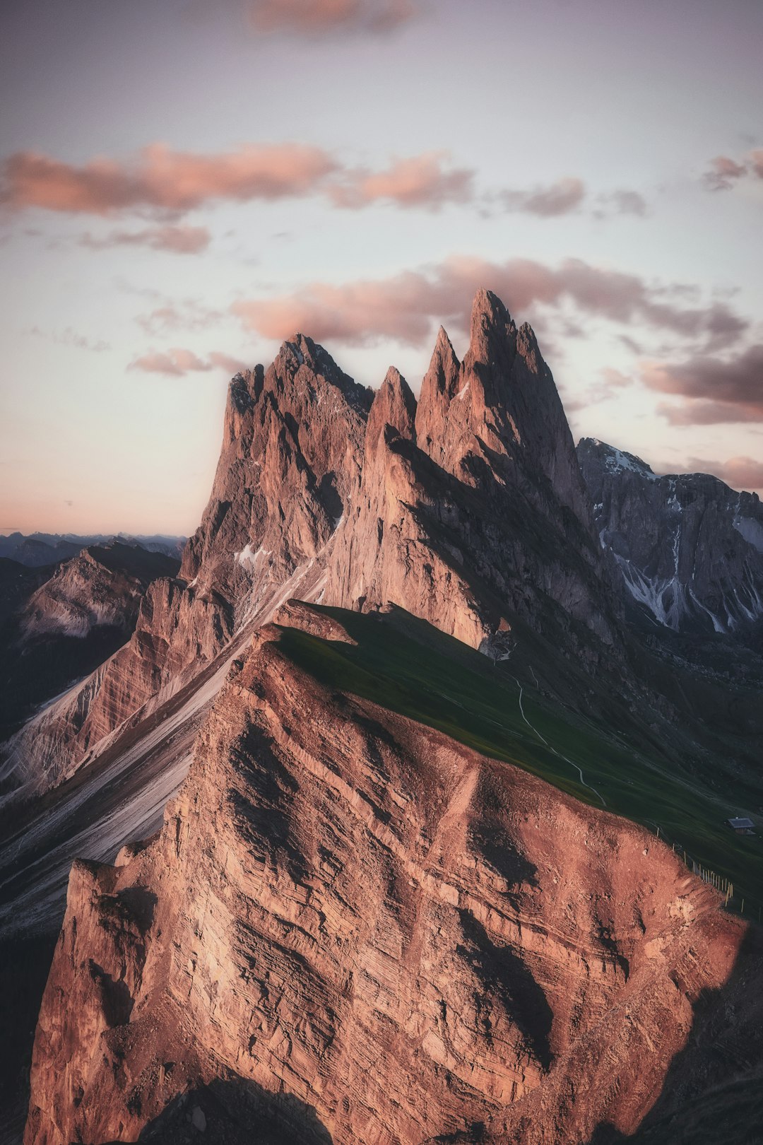 travelers stories about Badlands in Seceda, Italy