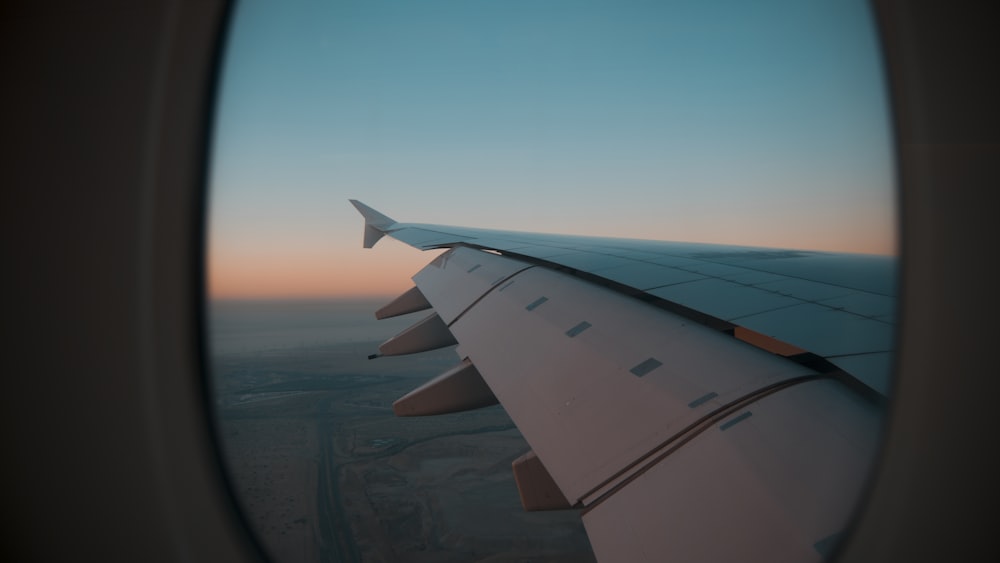 janela do avião de passageiros
