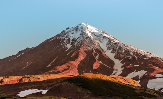 aerial view of mountain in Kamchatka Peninsula Russia