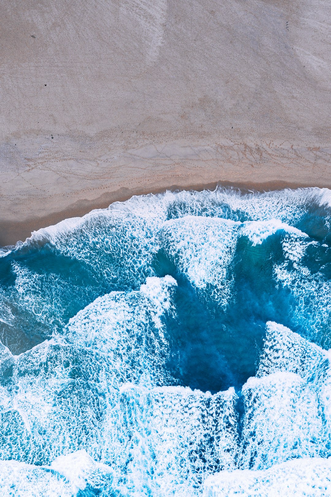 bird's eye view of seashore