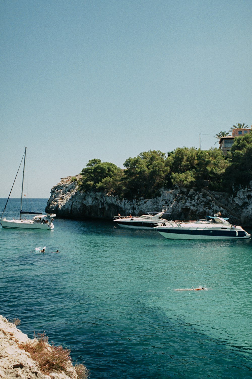 boat near island