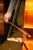 person playing cello