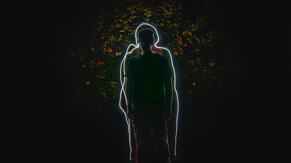 silhouette of man